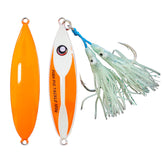 Razor Back Pre-Rigged Jig 100g orange - Slow Pitch jigs - Micro Jigs - Premium fishing tackle