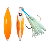Razor Back Pre-Rigged Jig 60g orange - Slow Pitch jigs - Micro Jigs - Premium fishing tackle