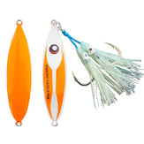 Razor Back Pre-Rigged Jig 80g orange - Slow Pitch jigs - Micro Jigs - Premium fishing tackle